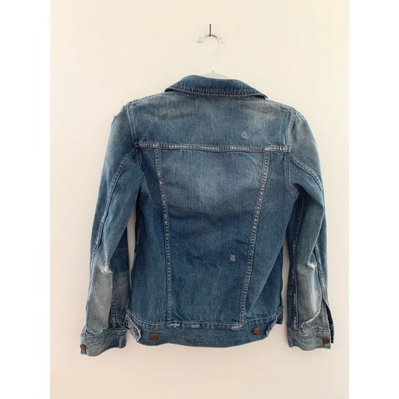 MADEWELL Ellery Wash Distressed Jean Jacket EUC - Picture 3 of 5
